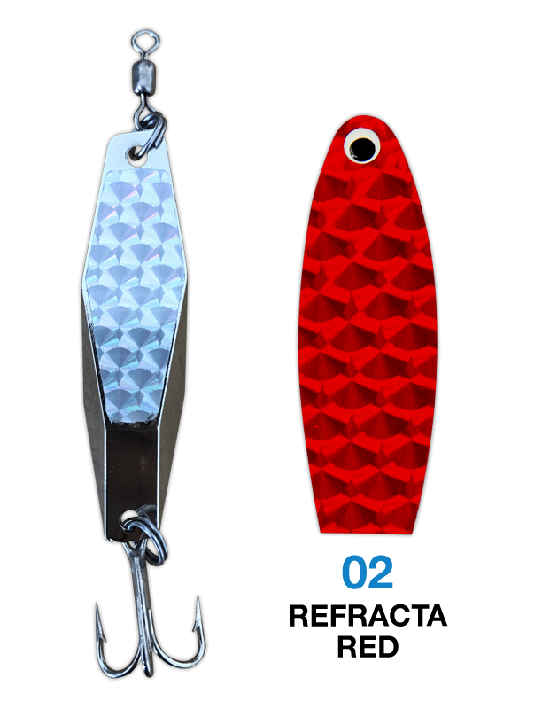 Deadly Dick Diamond Lure - 02 - Refracta Red – Deadly Dick Classic