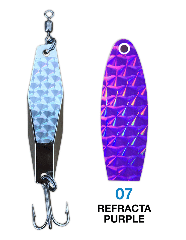 Deadly Dick Diamond Lure - 07 - Refracta Purple – Deadly Dick Classic Lures