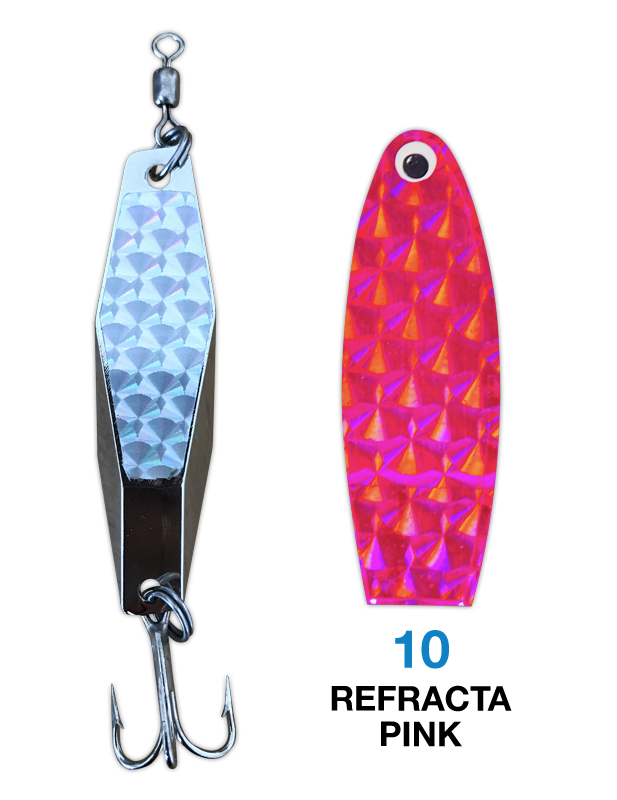 Deadly Dick Diamond Lure - 10 - Refracta Pink – Deadly Dick Classic Lures