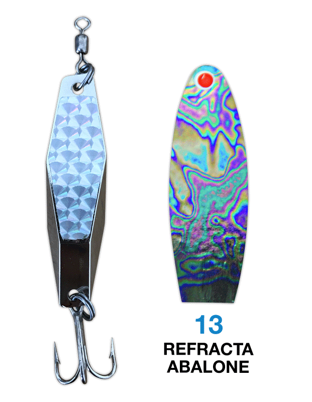 abalone fishing lures RM5 Solid Resin 5 Inch UV Minnow Lure REDFIRE BRANDS increasing visibility in various water conditions Deadly Dick Diamond Lure -