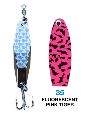 Deadly Dick Diamond Lure - 35 - Fluorescent Pink Tiger