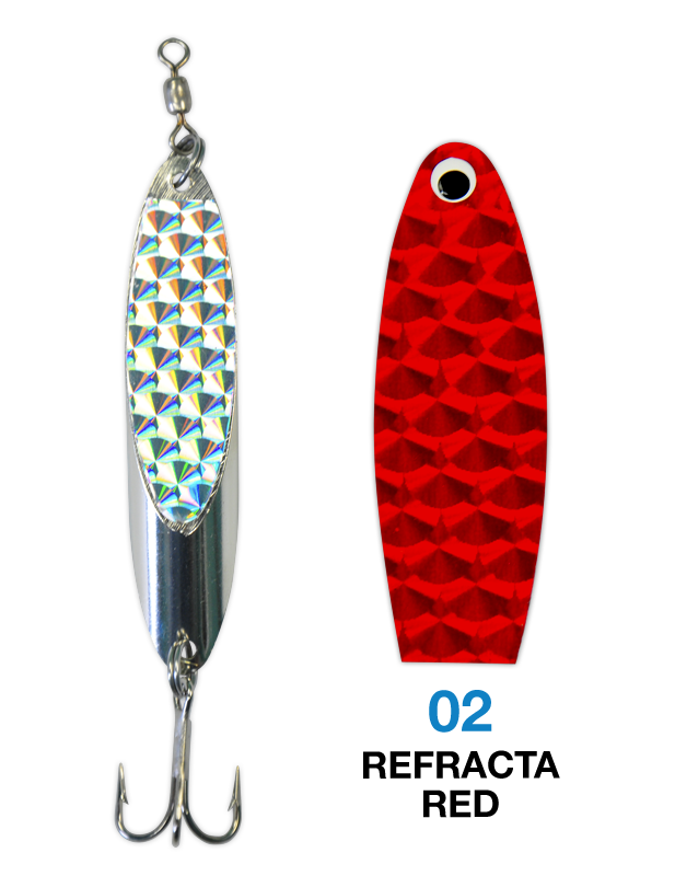 Deadly Dick Standard Lure - 02 - Refracta Red – Deadly Dick Classic Lures