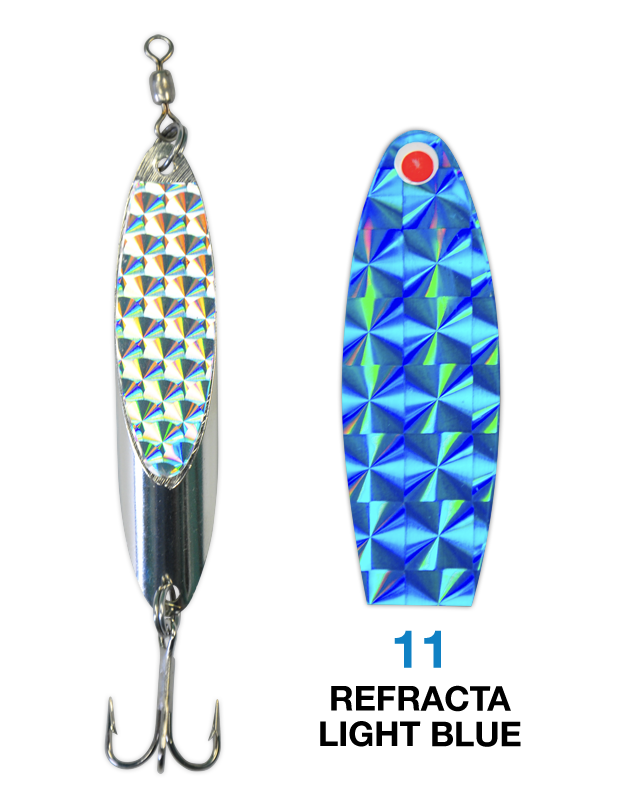 Deadly Dick Standard Lure - 11 - Refracta Light Blue – Deadly Dick Classic  Lures
