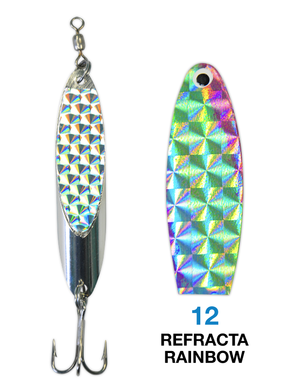 Deadly Dick Standard Lure - 12 - Refracta Rainbow – Deadly Dick