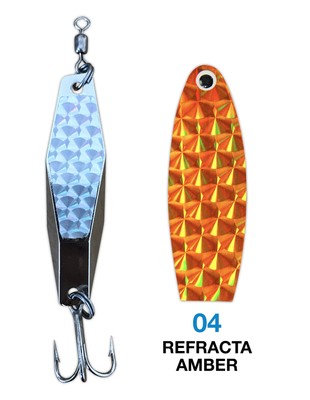 Deadly Dick Diamond Lure - 04- Refracta Amber – Deadly Dick Classic Lures