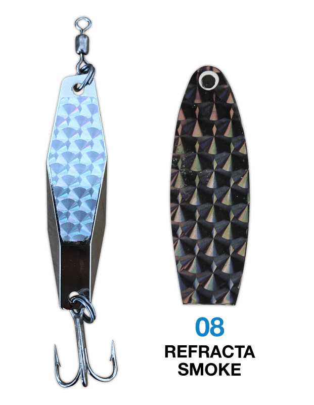Deadly Dick Diamond Lure - 08 - Refracta Smoke – Deadly Dick Classic Lures