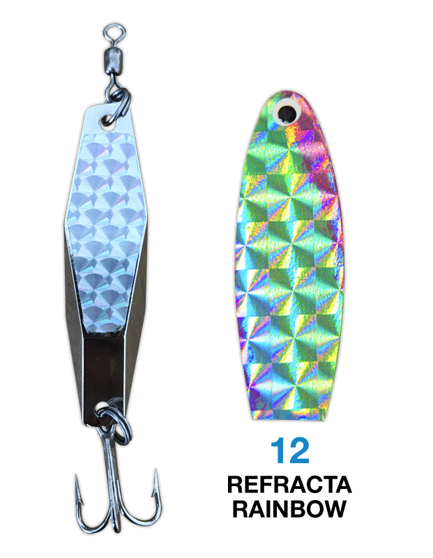 Deadly Dick Diamond Lure - 12 - Refracta Rainbow – Deadly Dick Classic Lures