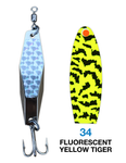 Deadly Dick Diamond Lure - 34 - Fluorescent Yellow Tiger