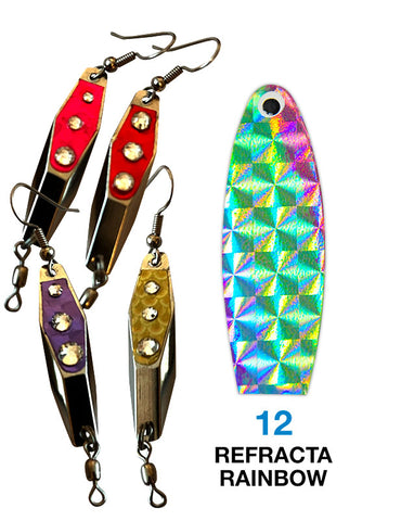 Deadly Dick Diamond Earrings - 12 - Refracta Rainbow