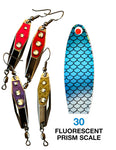 Deadly Dick Diamond Earrings - 30 - Fluorescent Prism Scale