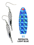 Deadly Dick Earrings - 11 - Refracta Light Blue