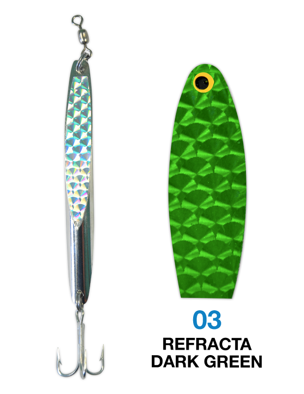 dick fishing lures Deadly Long Casting Jig #5L Green reflective finish and attractive coloring Suitable for surf casting Deadly Dick Jigging Lures