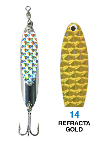 Deadly Dick Standard Lure - 14 - Refracta Gold