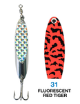 Deadly Dick Standard Lure - 31 - Fluorescent Red Tiger