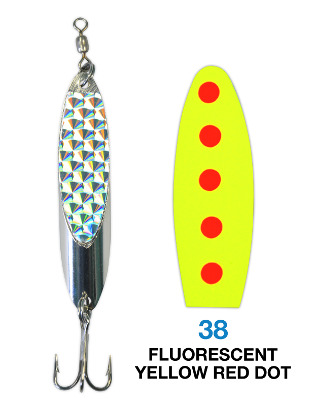 dot fishing lures Deadly Dick Standard Lure - 37 harder vibrations to attract fish from farther away Heddon Saltwater Chug'n Spook Jr.